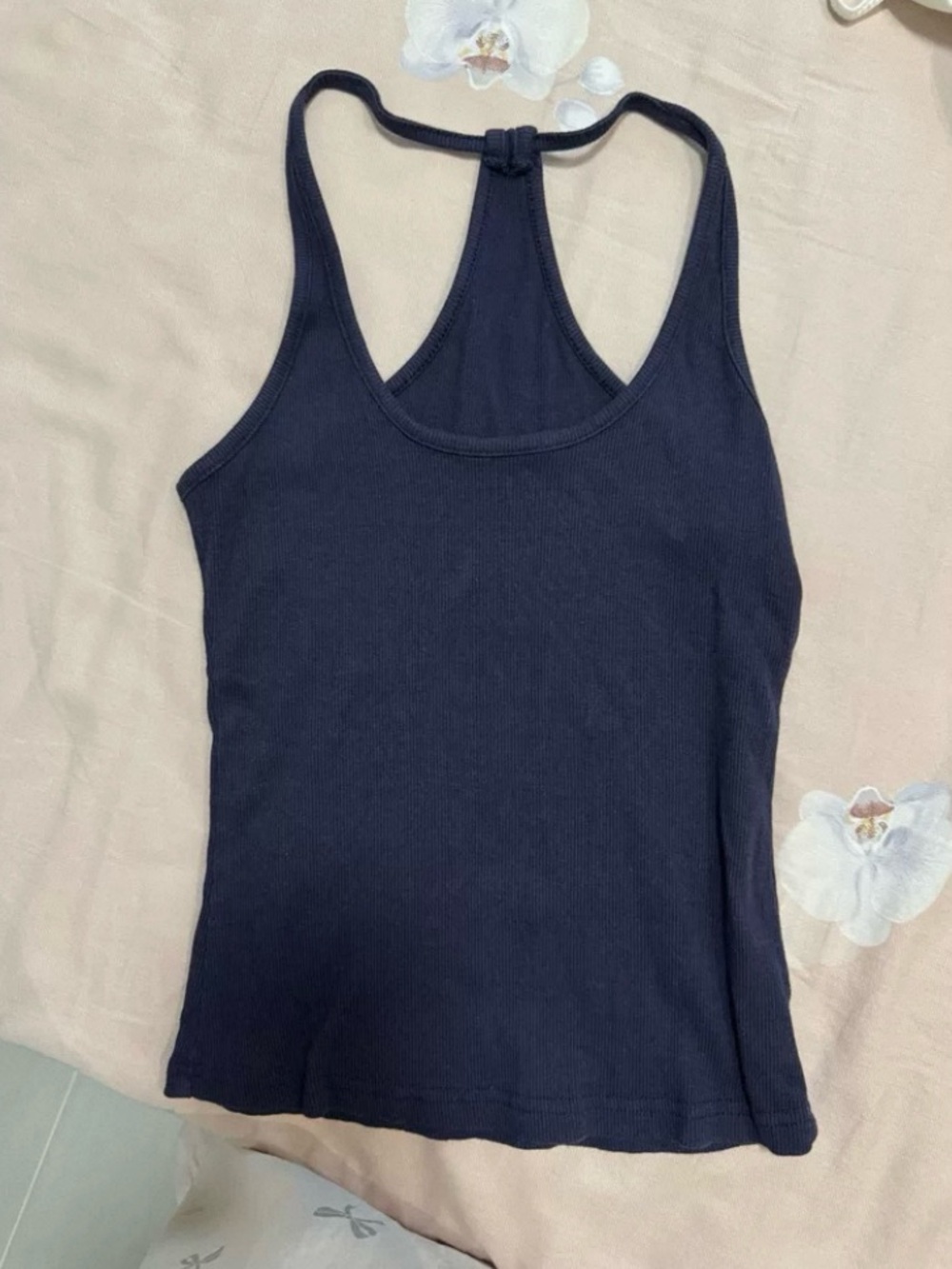 Classic Black Ribbed Racerback Tank Top